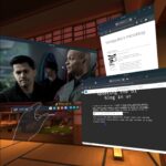 vr screenshot of updating the blog